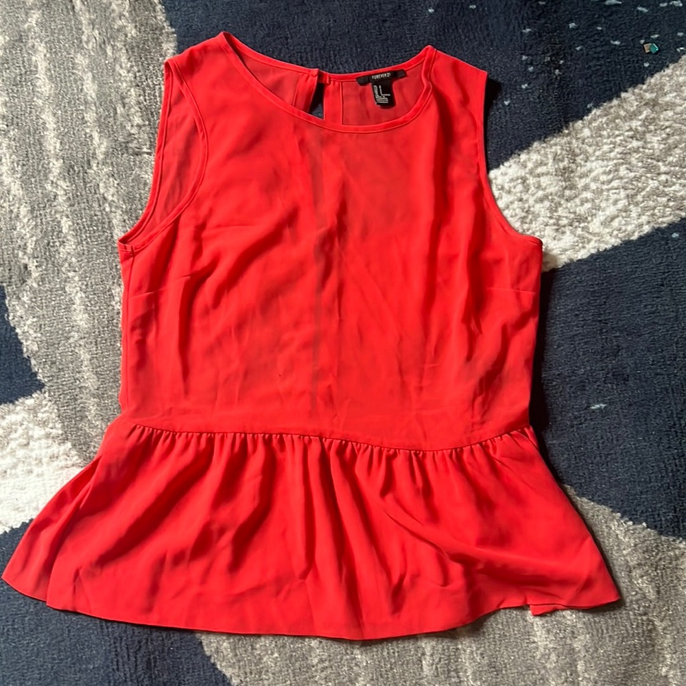 Coral Top by Forever 21